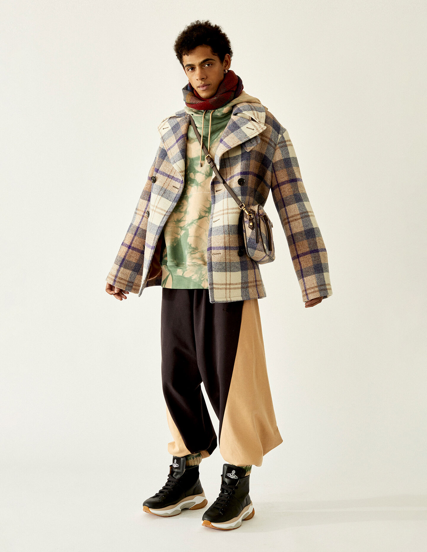 Vivienne Westwood ×HARRIS TWEED デニムジャケット-