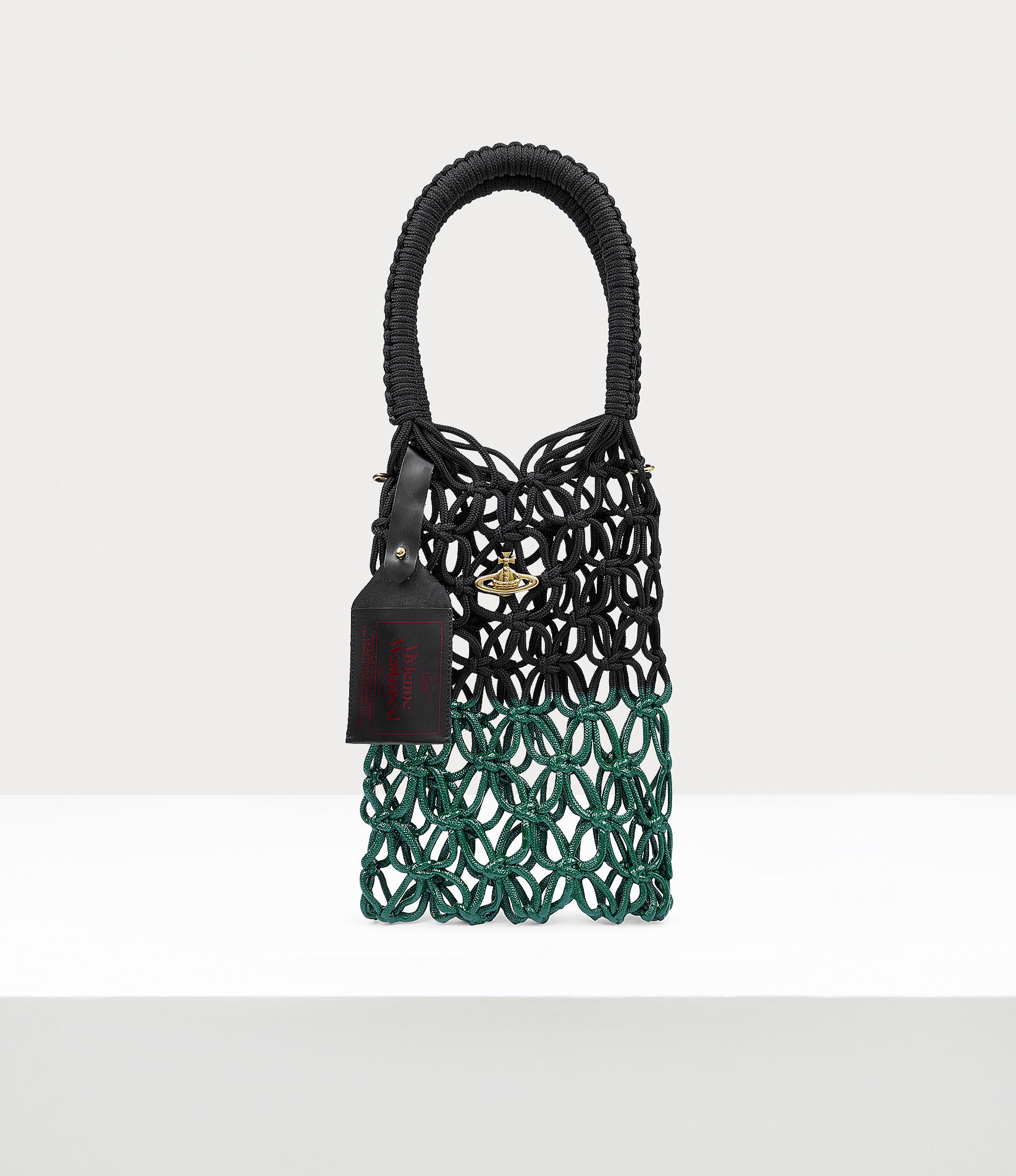 Large Macrame Bag（黑色/绿色磨砂） | Vivienne Westwood®