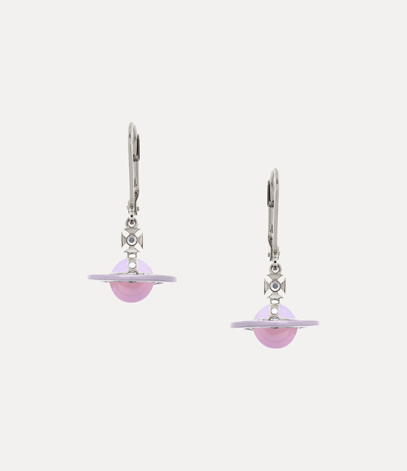 Petite Original Orb Earrings in PLATINUM-CRYSTAL-Crystal-MILKY
