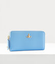 Classic Zip Round Wallet in light-blue | Vivienne Westwood®