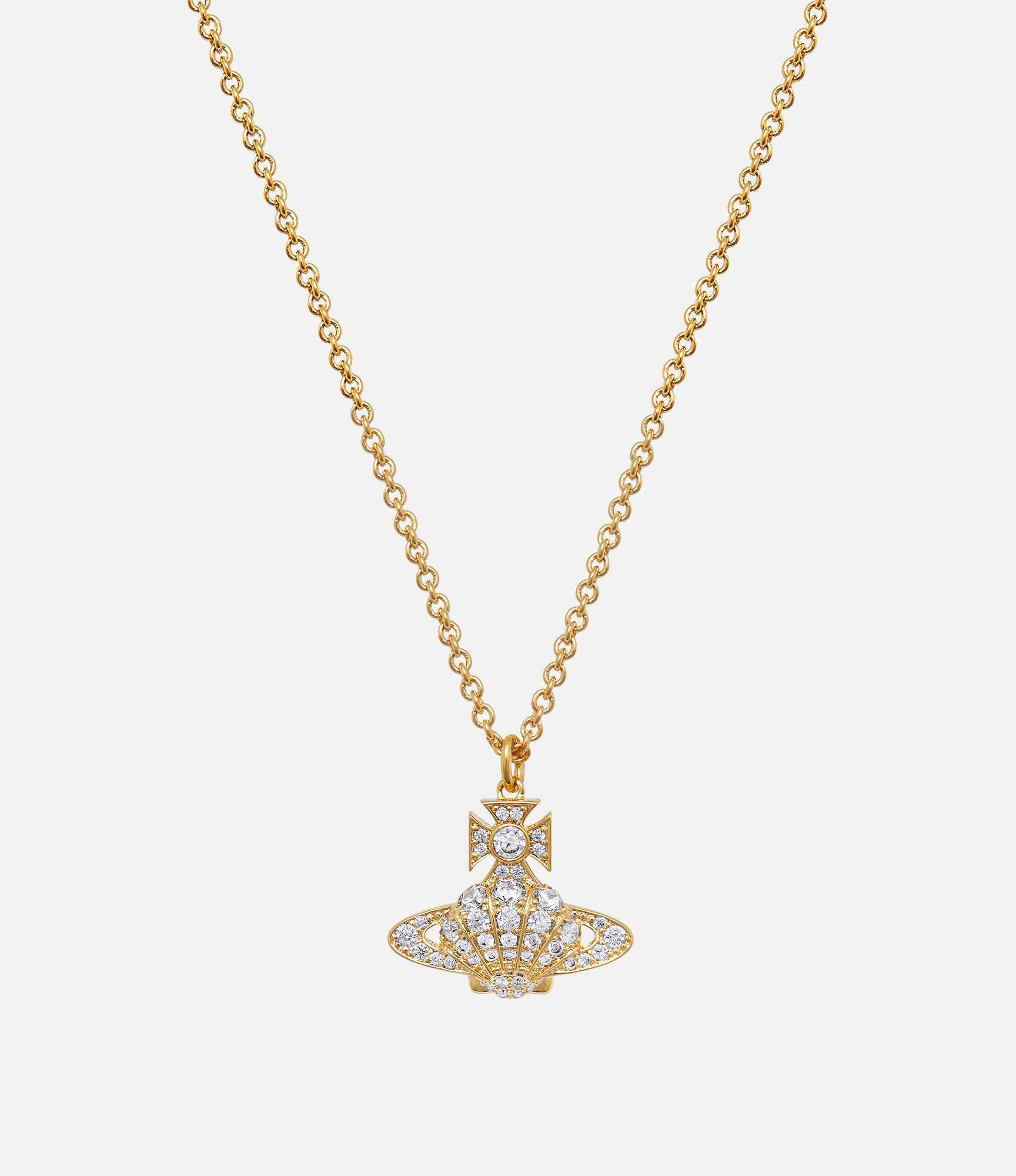 Natalina Pendant Necklace in GOLD-WHITE-CZ | Vivienne Westwood®