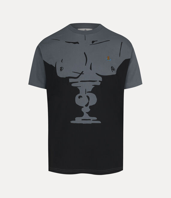 Shop Vivienne Westwood Men Bust Classic T-shirt In Grey