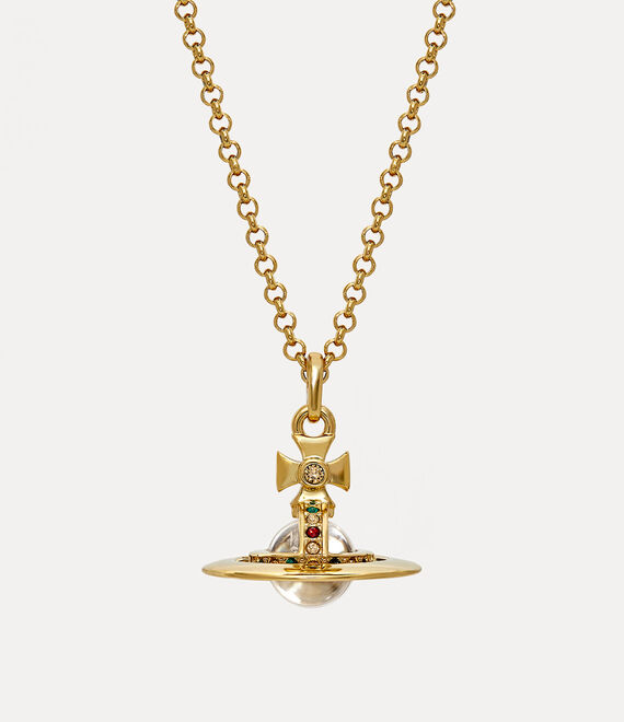 Vivienne Westwood New Tiny Orb Pendant In Gold