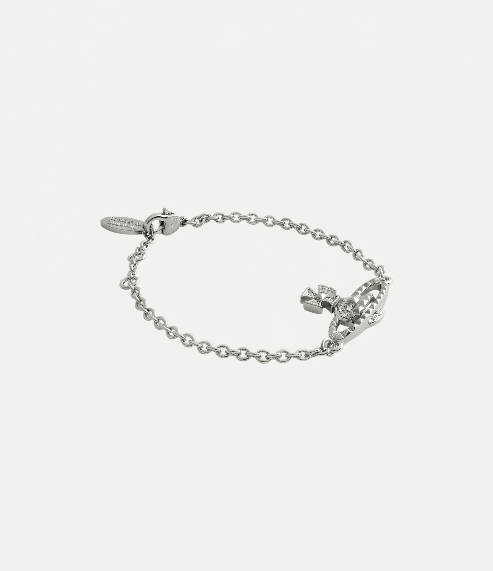Mayfair Bas Relief Bracelet（铑色/水晶） | Vivienne Westwood®