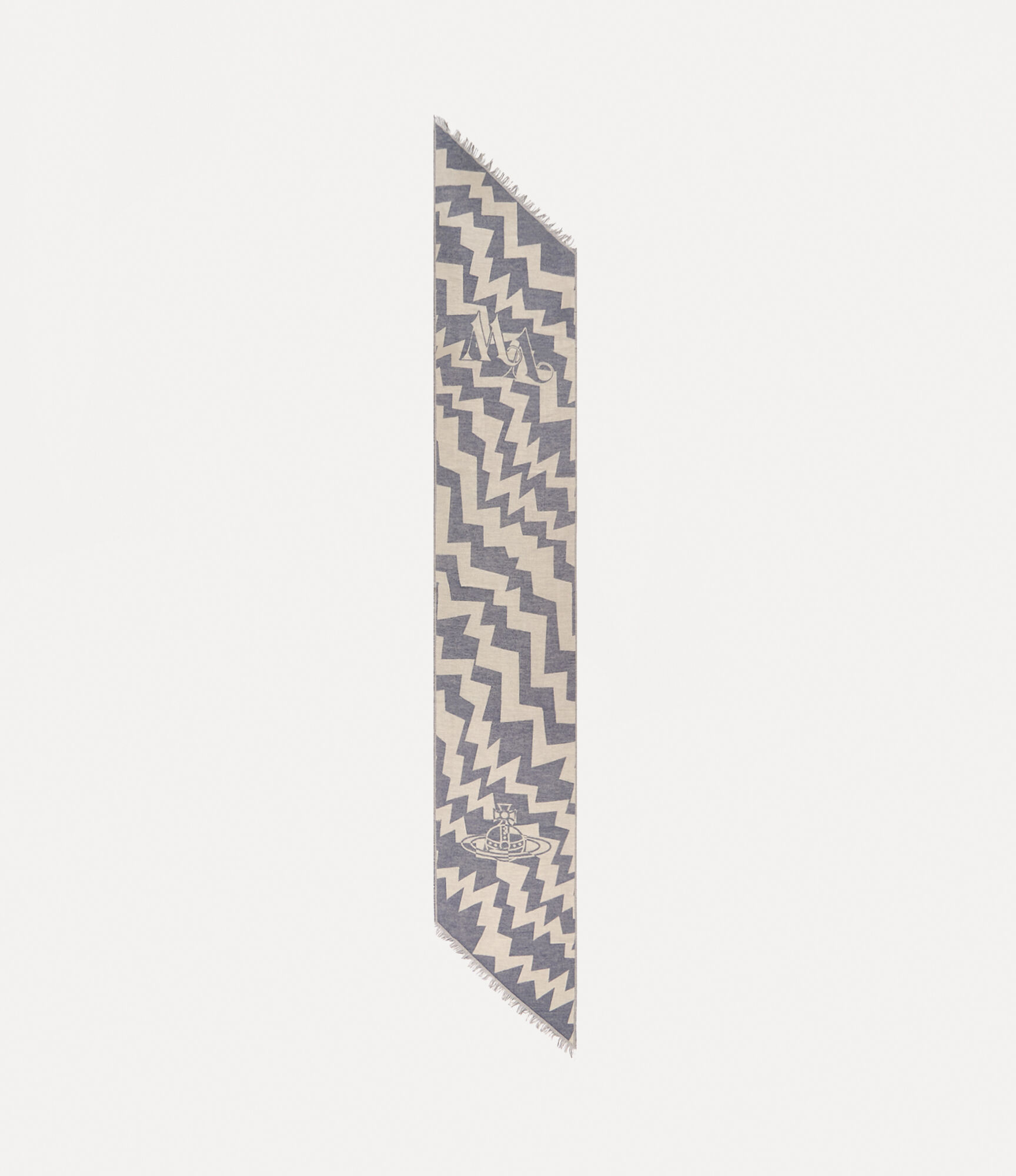 Zig Zag Two Point Scarf（黑色） | Vivienne Westwood®