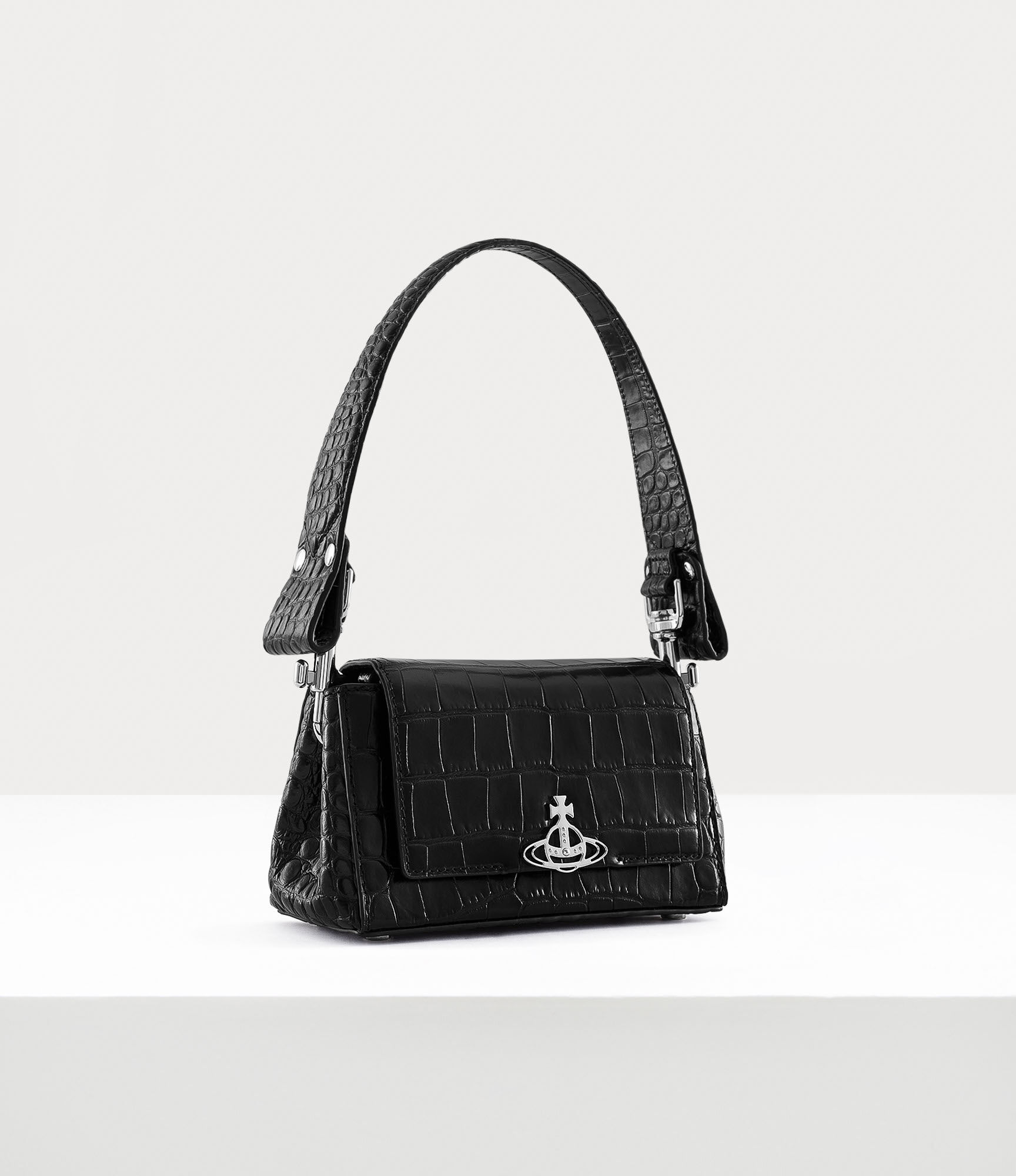 Hazel Small Handbag in BLACK | Vivienne Westwood®