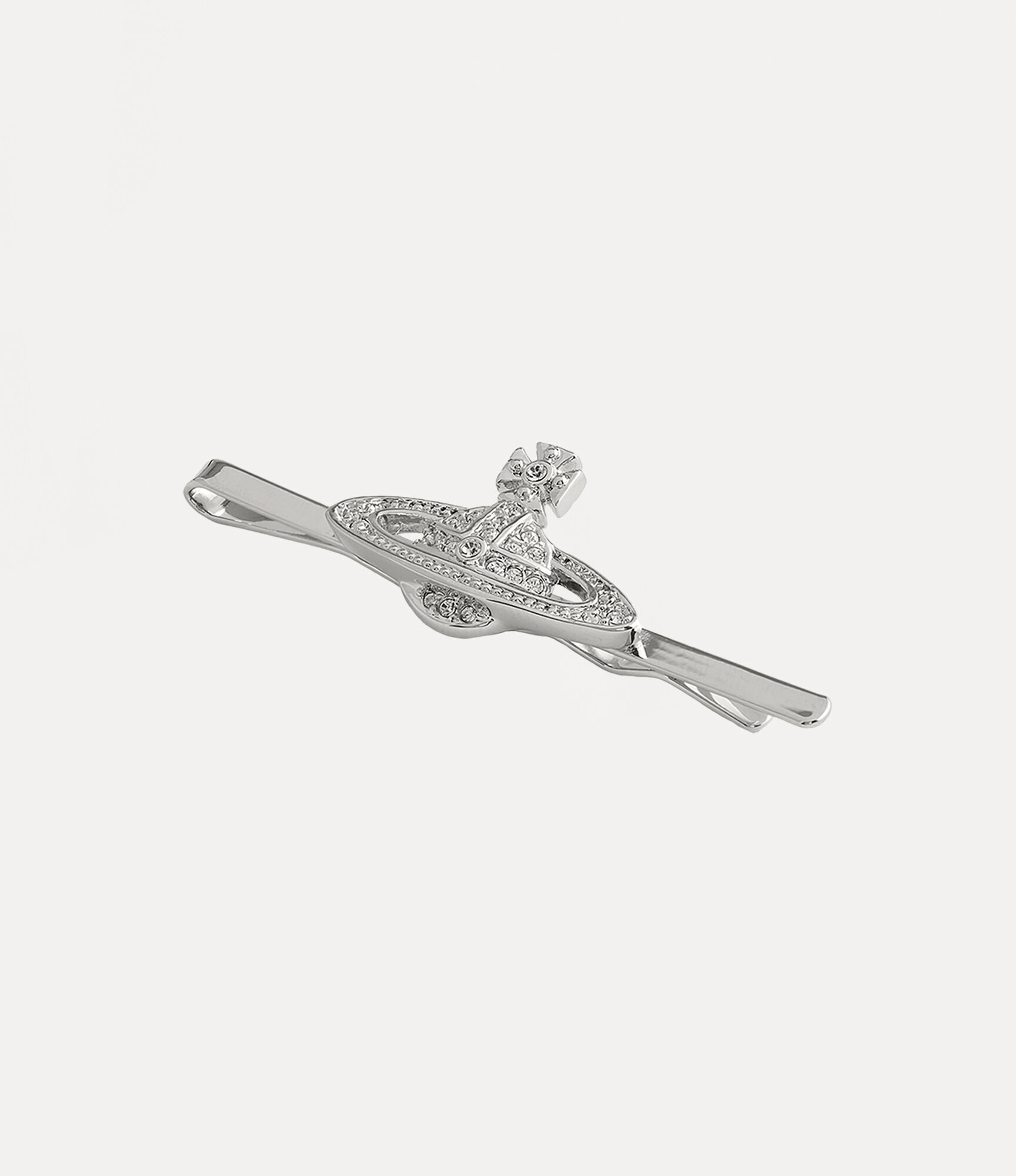 Mini Bas Relief Tie Clip（铂金色/水晶） | Vivienne Westwood®