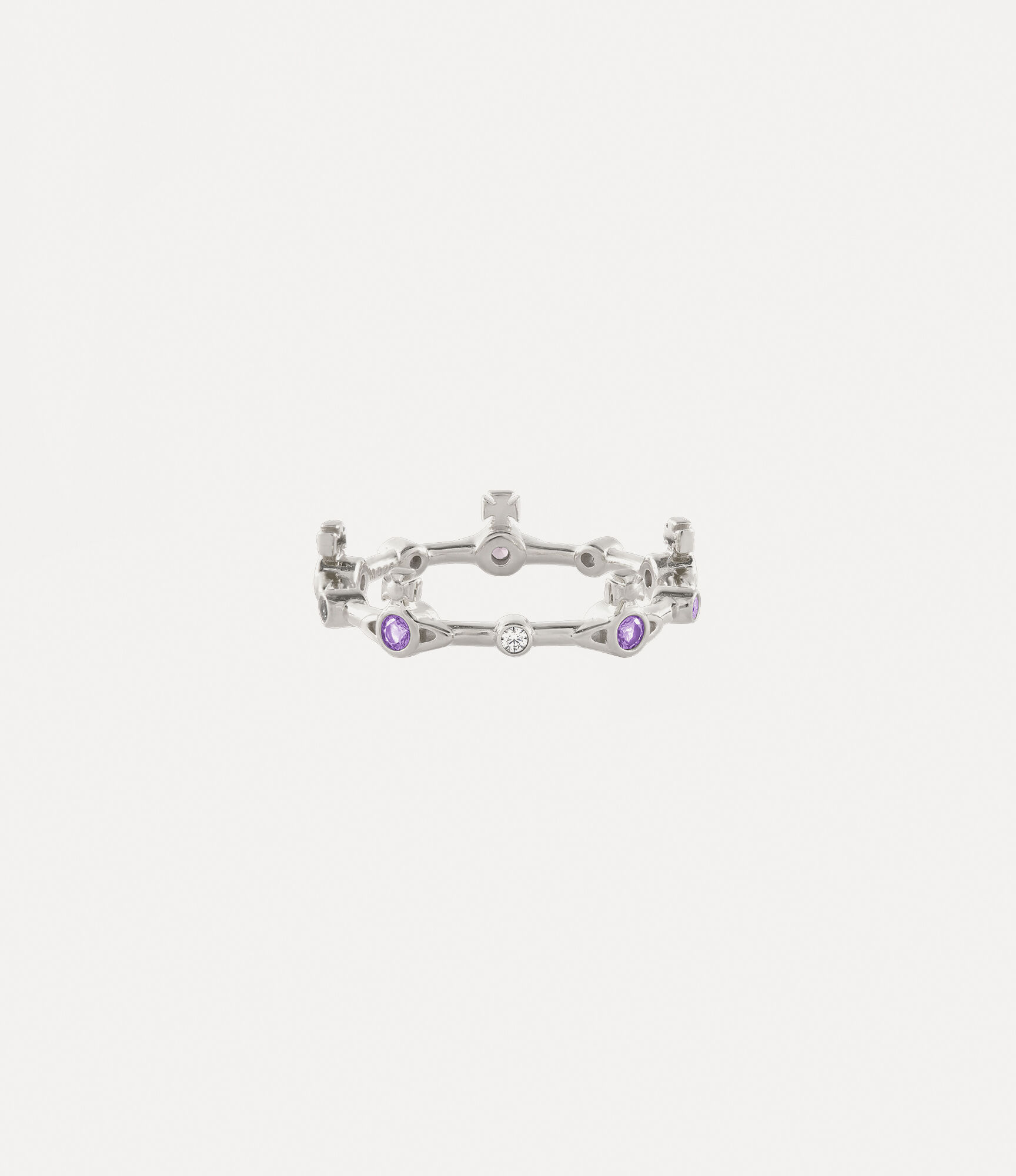 Felicia Ring in PLATINUM-LAVENDER-CZ | Vivienne Westwood®