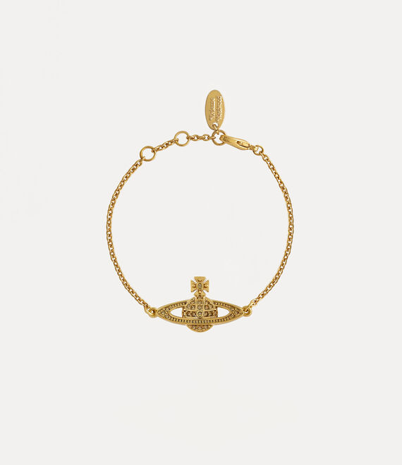 Vivienne Westwood Mini Bas Relief Chain Bracelet In Gold