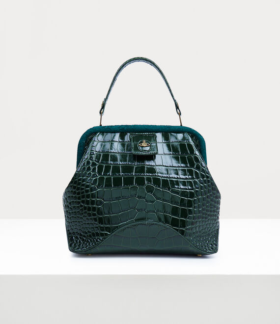 Vivienne Westwood Frame Handbag In Green