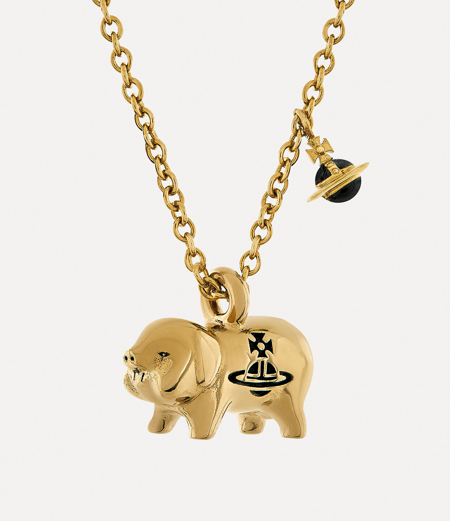 Juanita Pendant Necklace in GOLD-BLACK-Patina | Vivienne Westwood®