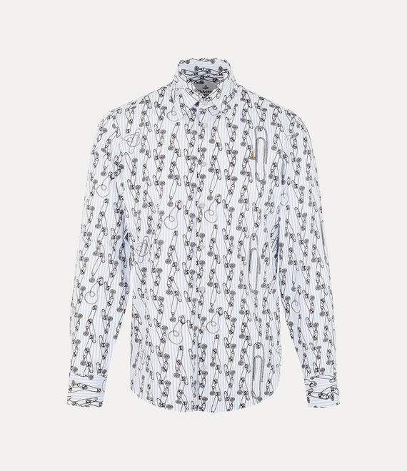 Vivienne Westwood Ghost Shirt In Safety-pinstripe