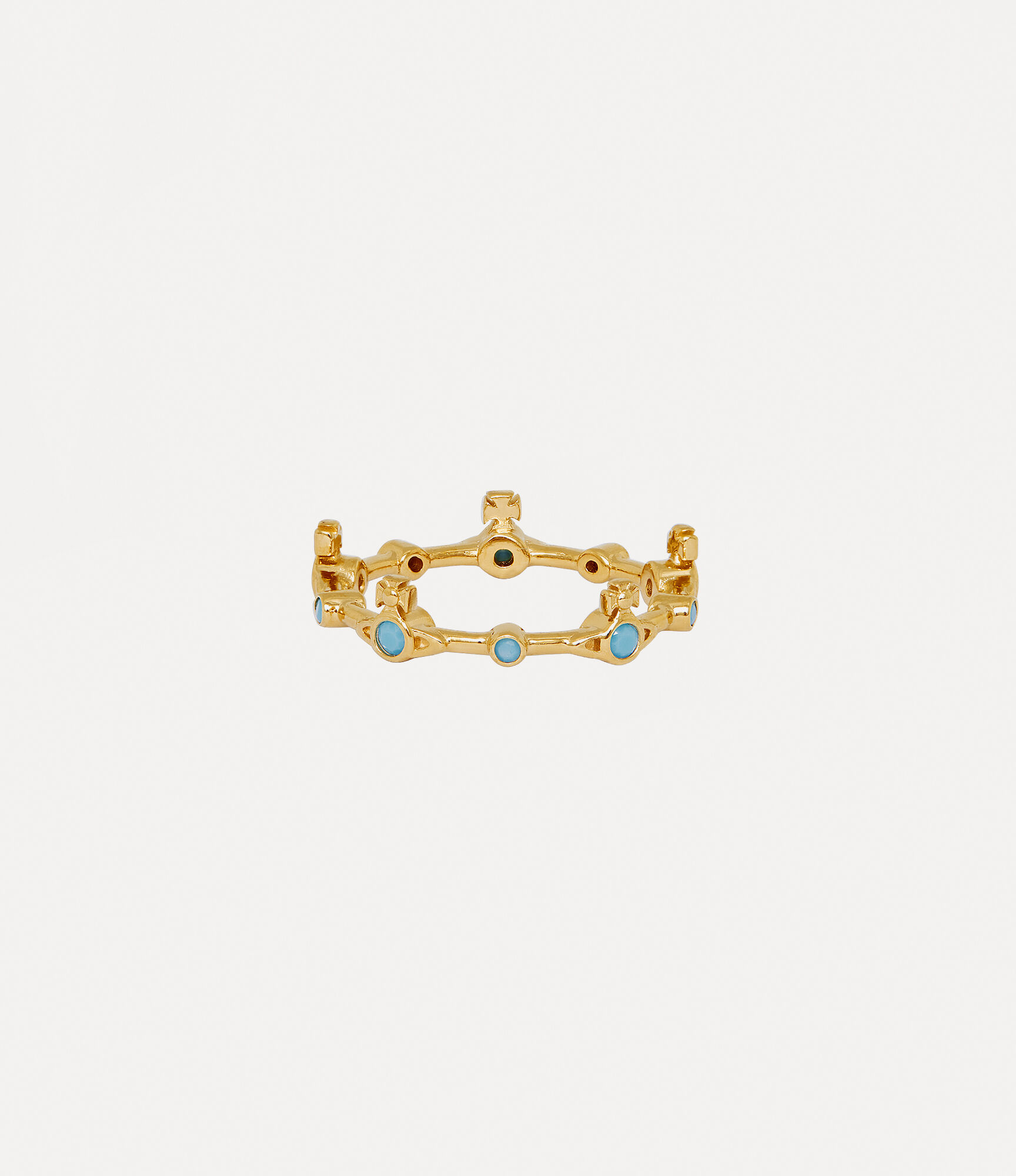 Felicia Ring in GOLD-TURQUOISE-CZ | Vivienne Westwood®
