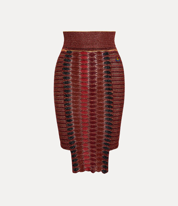 Shop Vivienne Westwood Edith Skirt In Multi-red-gold
