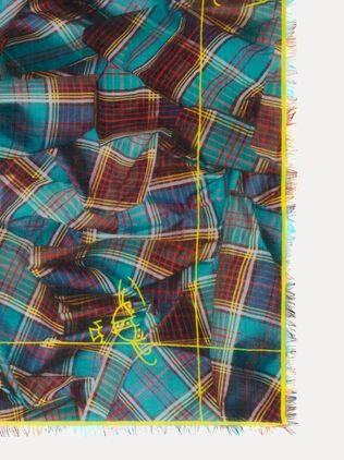 Draped Tartan Square