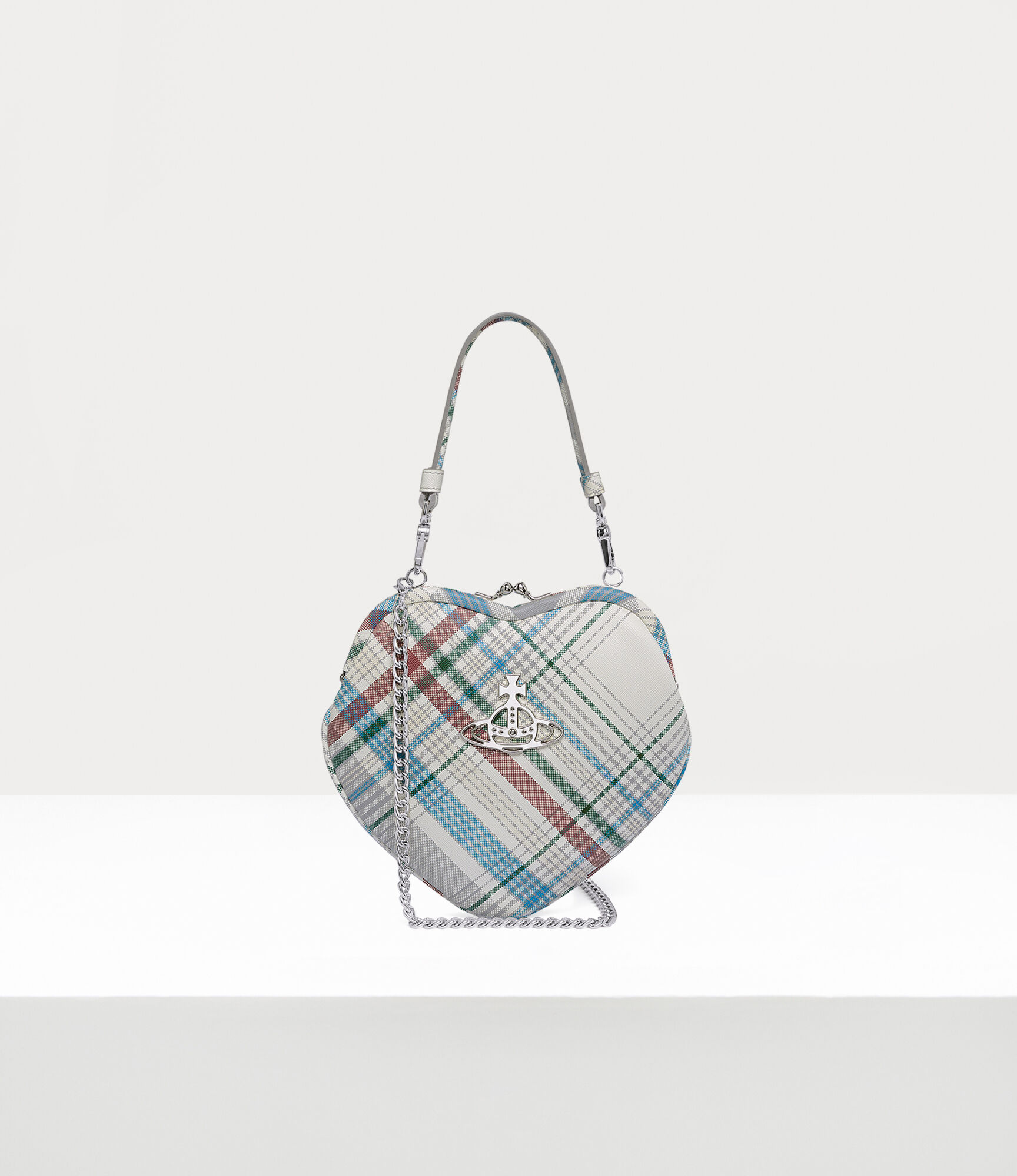 Louise Heart Crossbody in MADRAS-CHECK | Vivienne Westwood®