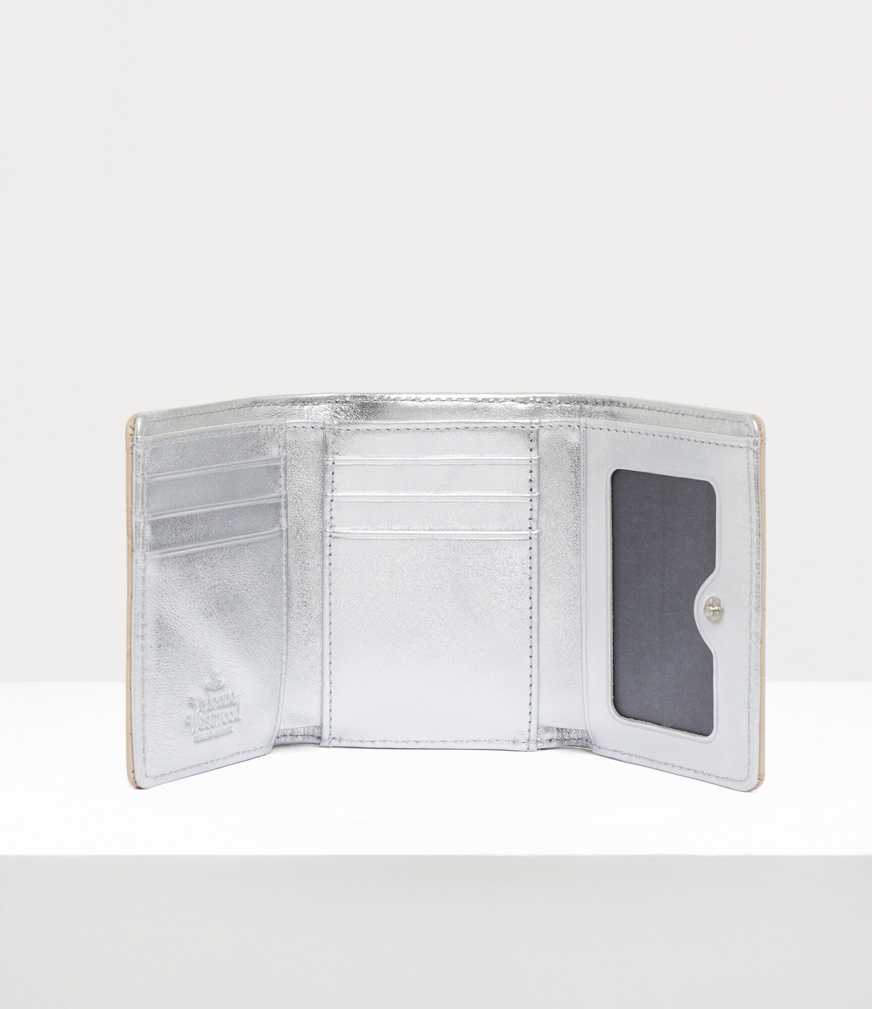 Crocodile Small Frame Wallet in CREAM | Vivienne Westwood®