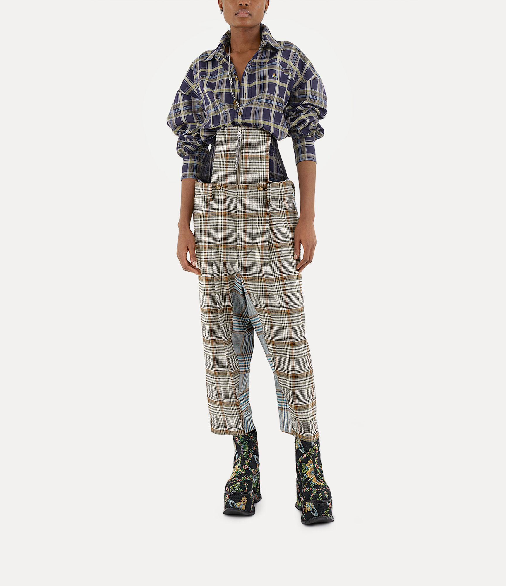 Vivienne Westwood slim-cut plaid-check Wool Trousers - Farfetch