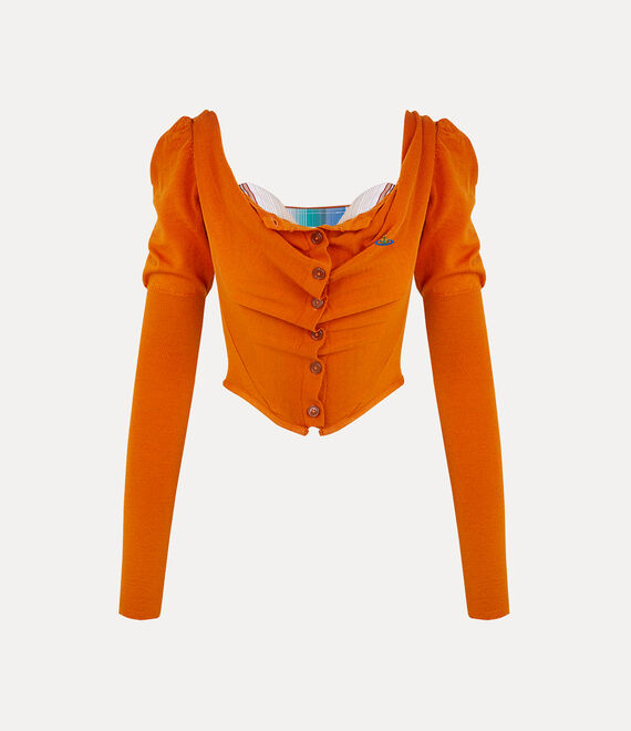 BeatriceB Monogram Orange Sweater