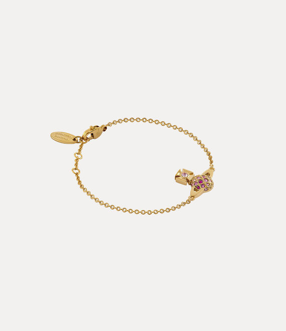 Willa Bas Relief Bracelet in GOLD-LIGHT-ROSE-ROSE-FUCHSIA-Crystal ...