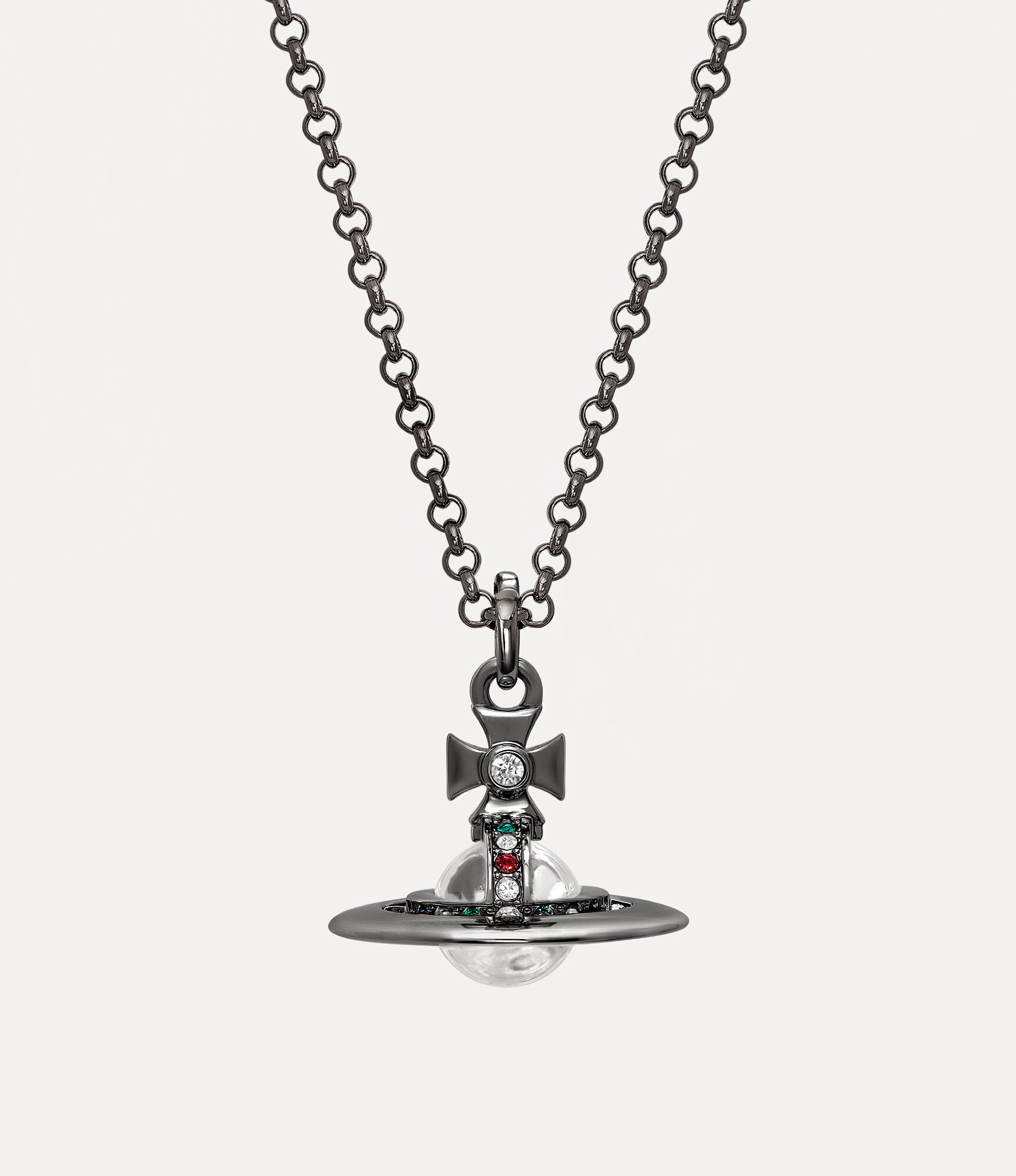 New Tiny Orb Pendant in Ruthenium | Vivienne Westwood®