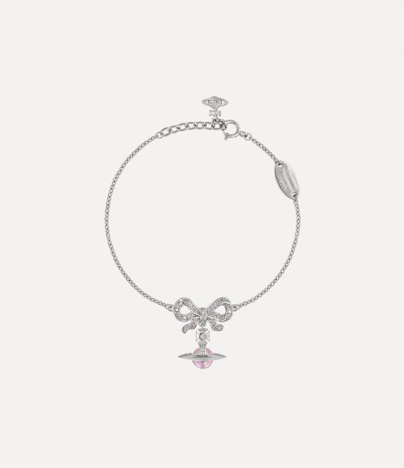 Octavie Bracelet in PLATINUM-PINK-PINK-CZ | Vivienne Westwood®