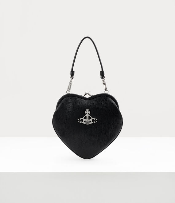 Vivienne Westwood black Belle Heart Purse Cross-Body Bag
