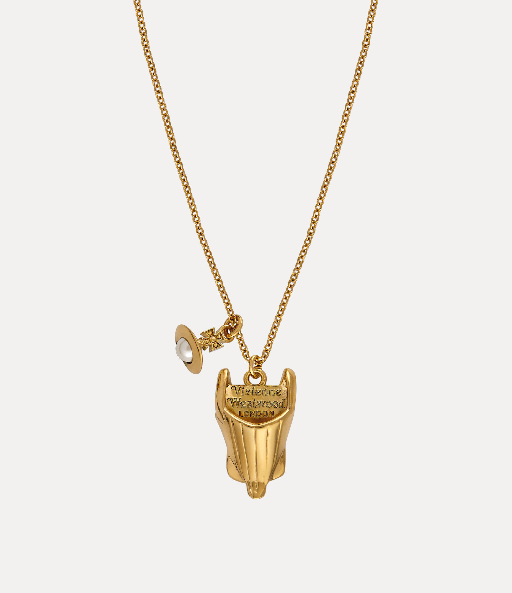 VIVIENNE WESTWOOD Mayfair Orb Brass And Cubic Zirconia Pendant Necklace -  Pinkgold/rhodium Crystal | Editorialist