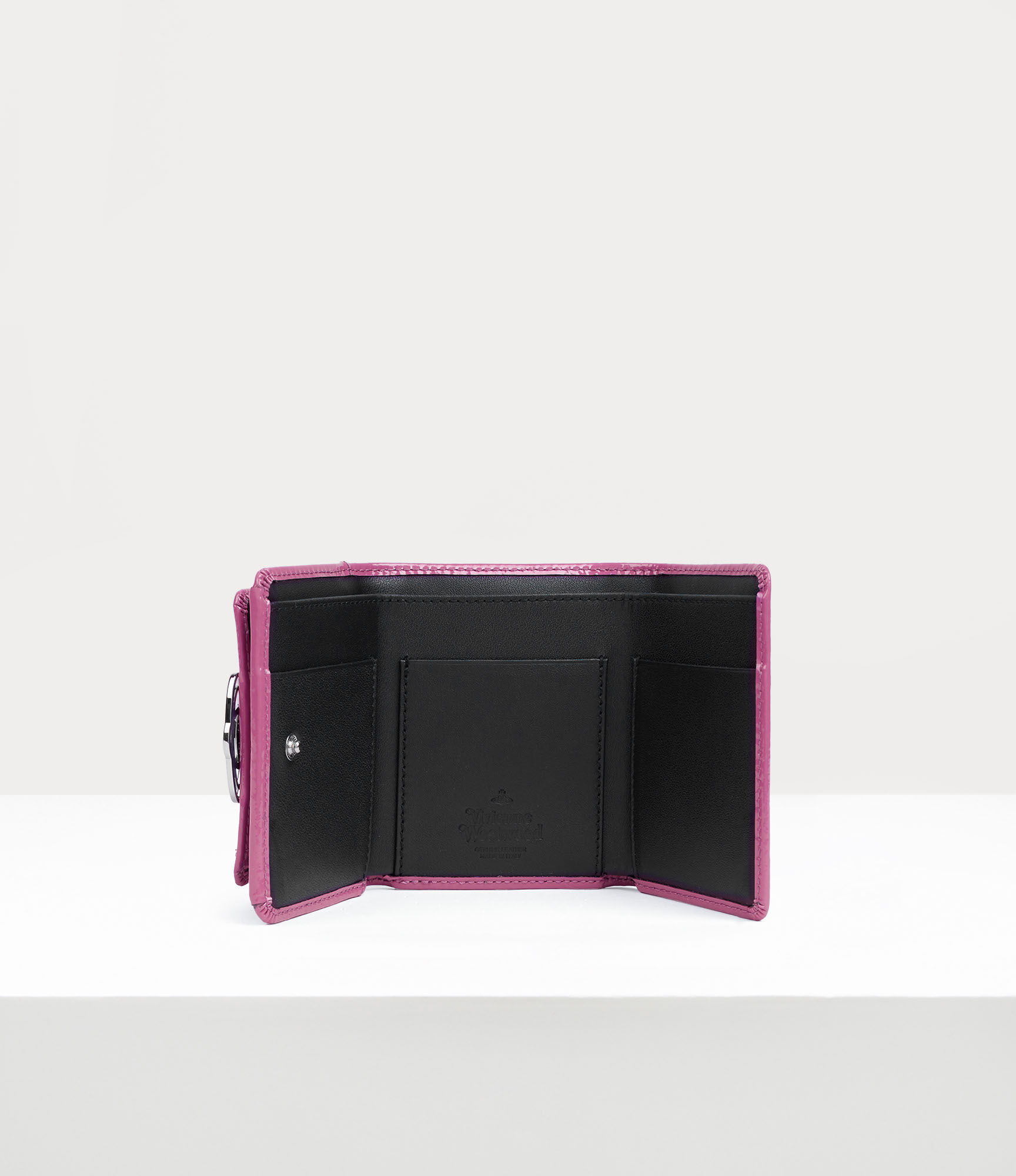 Shiny Patent Small Flap Purse in PINK | Vivienne Westwood®