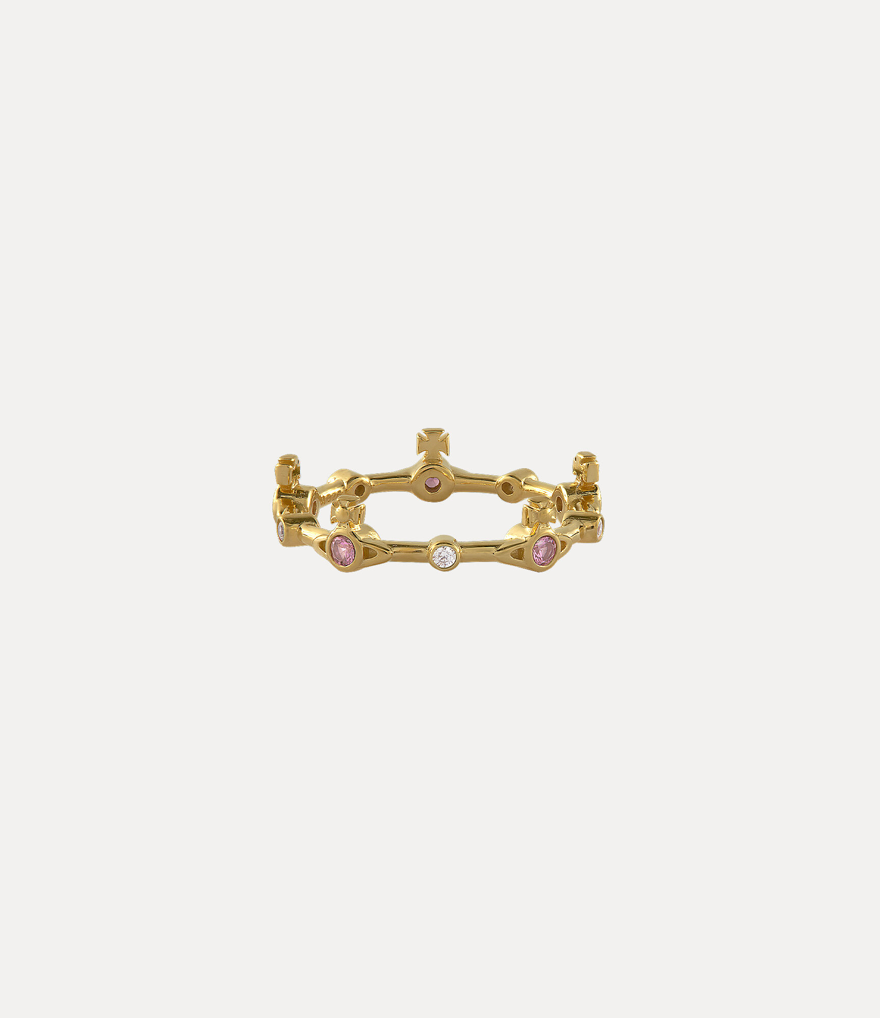 Felicia Ring in GOLD-RED-WHITE-CZ | Vivienne Westwood®
