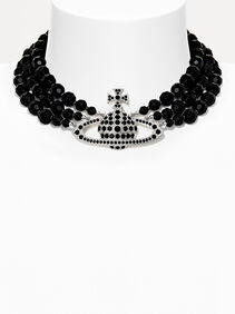 Messaline Three Row Choker