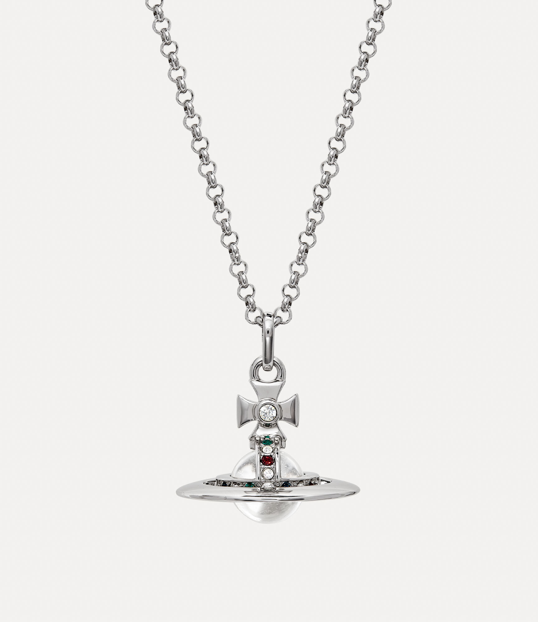 New Tiny Orb Pendant Necklace in PLATINUM | Vivienne Westwood®