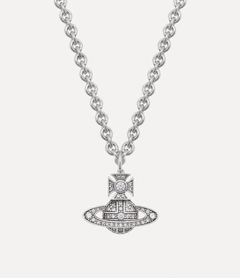 Vivienne Westwood Necklace Mini Bas Relief Pendant Silver
