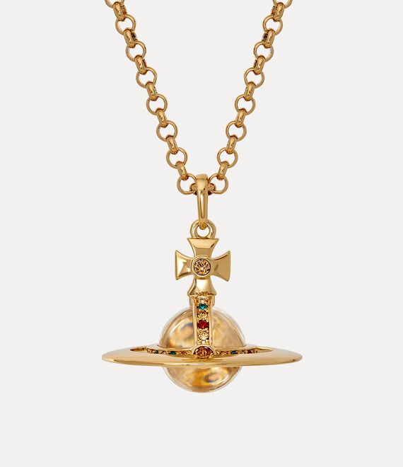 Vivienne Westwood New Small Orb Pendant In Gold