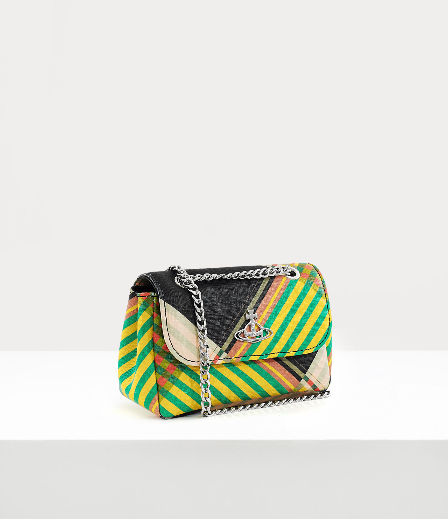 Small Purse With Chain in COMBAT-TARTAN | Vivienne Westwood®