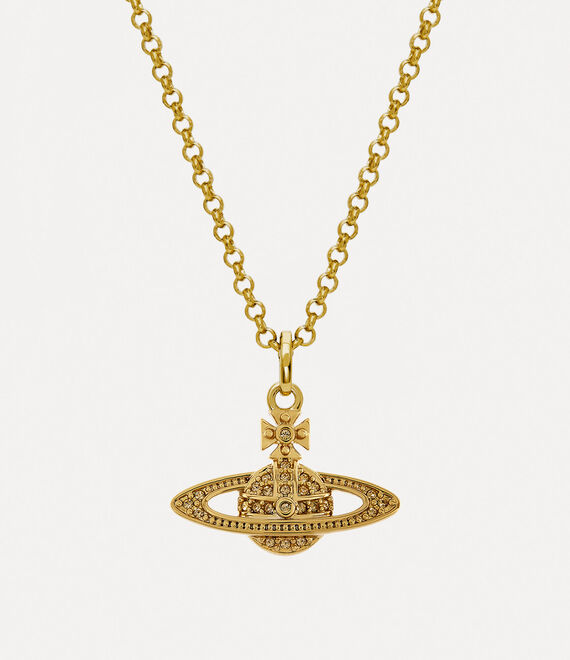 Mini Bas Relief Pendant Necklace in gold-light-colorado-topaz ...