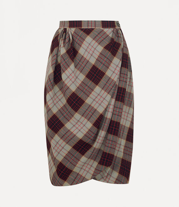 Vivienne Westwood Drunken Drape Skirt In Brown