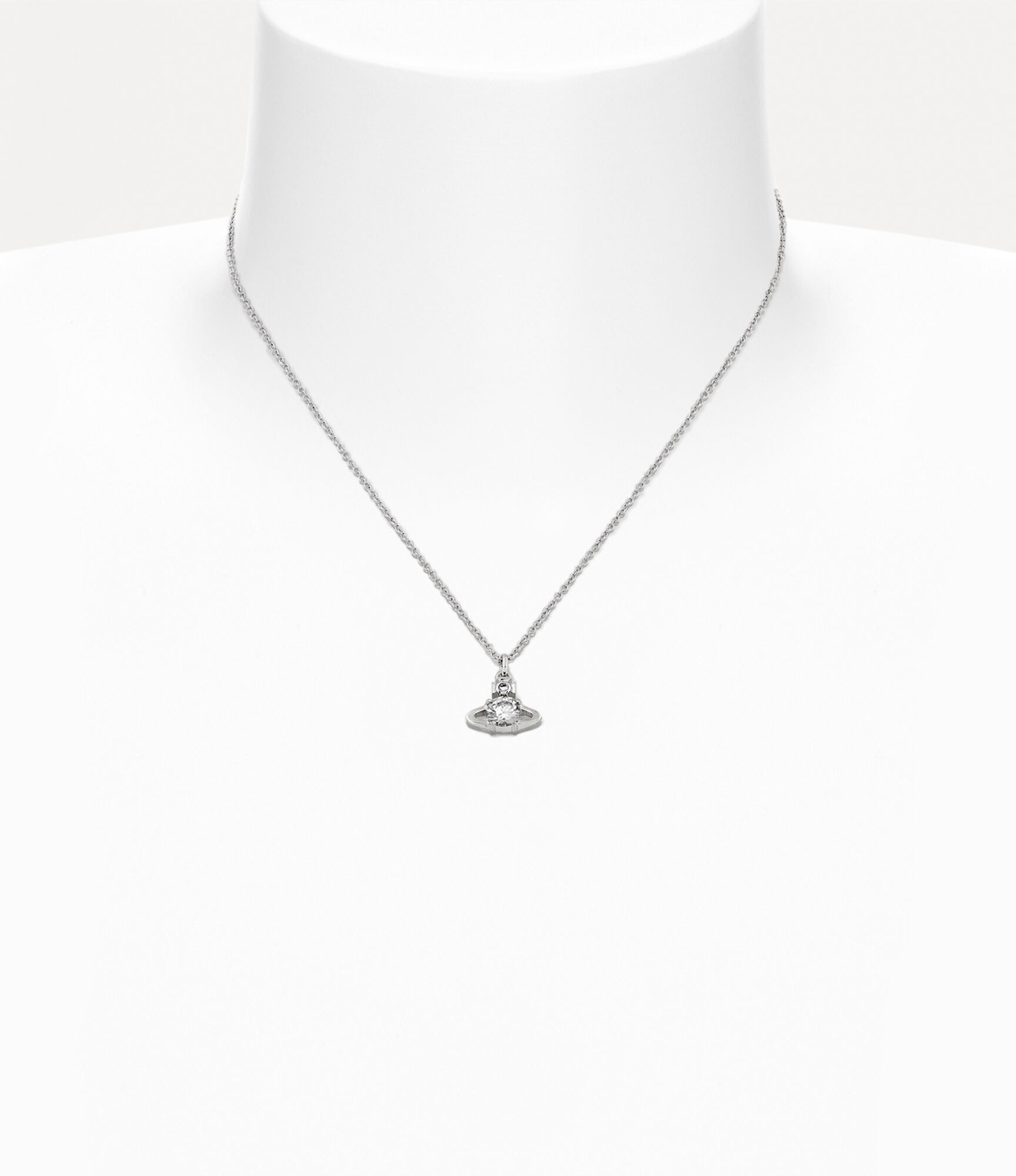 Reina Pendant in platinum-white-cz | Vivienne Westwood®