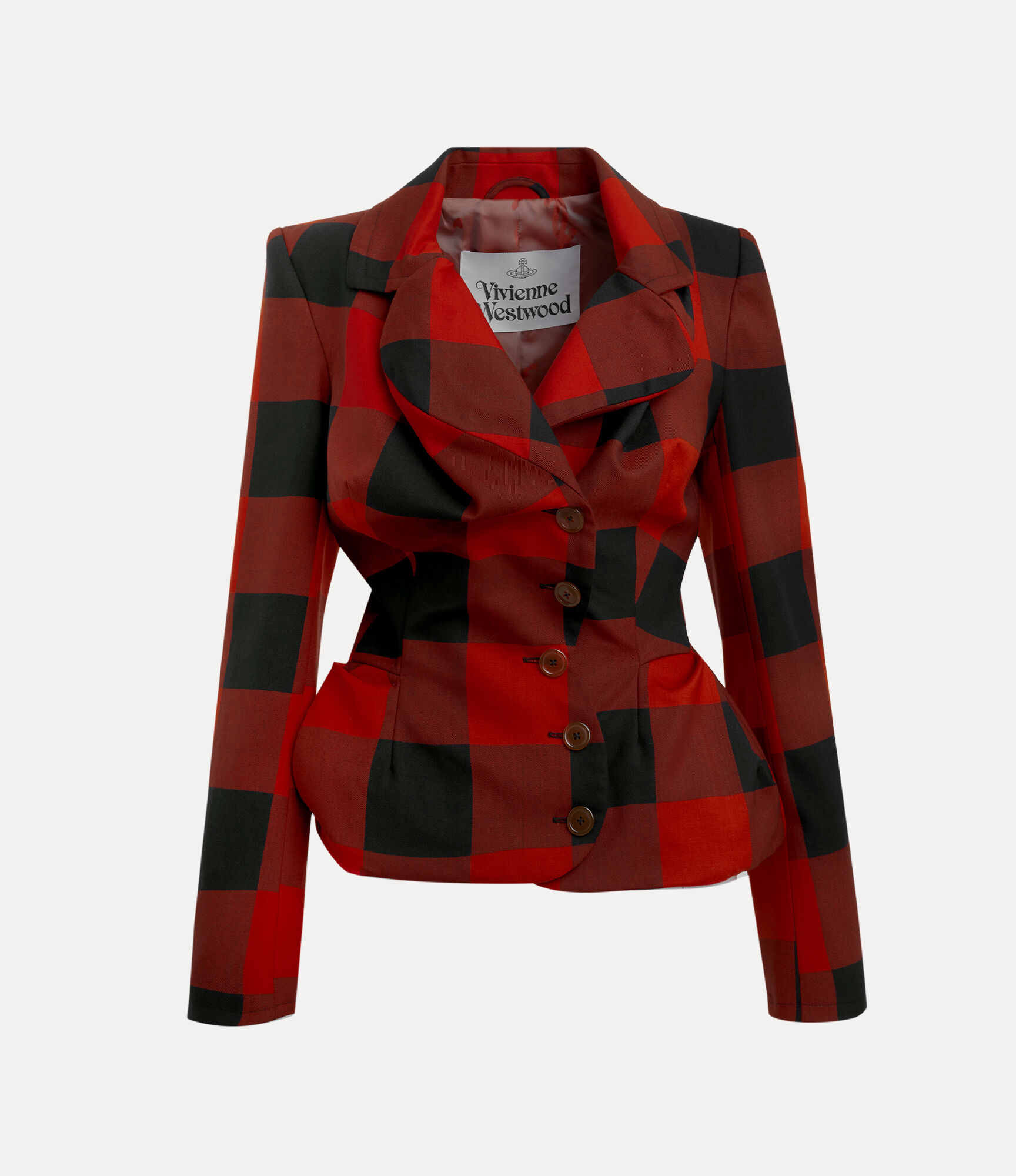 Drunken Tailored Jacket in RED-BLACK | Vivienne Westwood®