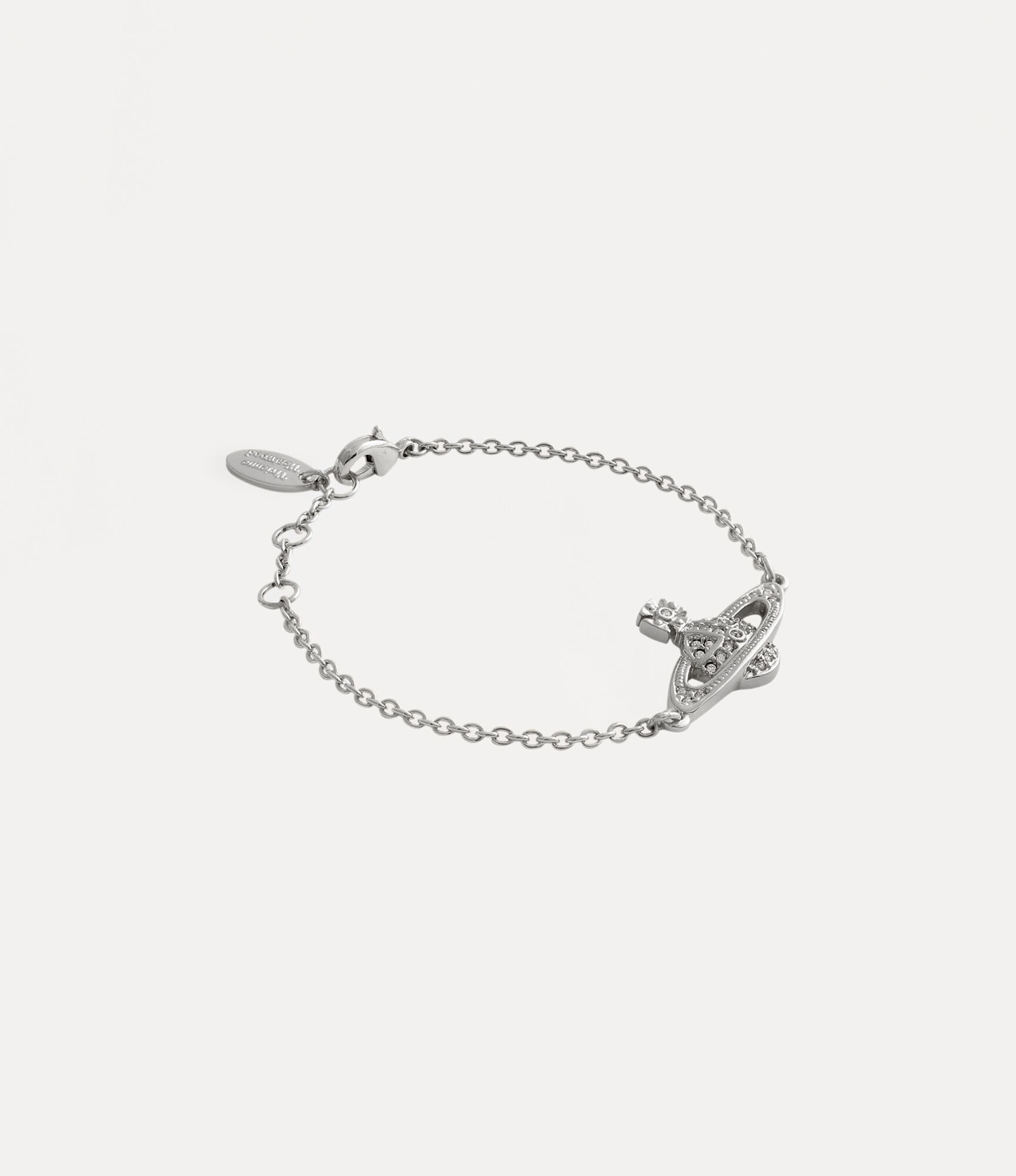 Mini Bas Relief Chain Bracelet in Silver | Vivienne Westwood®